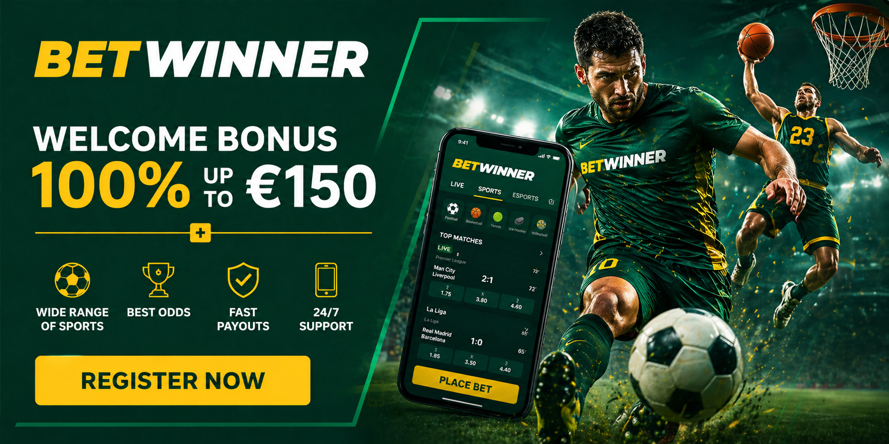 BetWinner welcome bonus